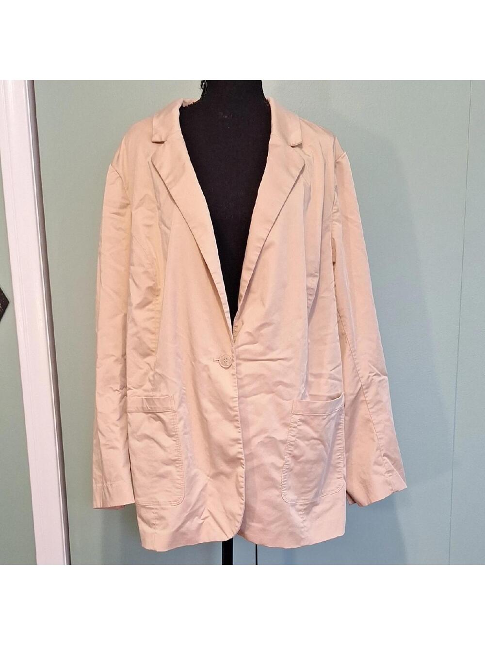 Lane Bryant Cream Blazer Size 24